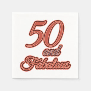 Serviette En Papier 50 et fabuleuse fête du 50e anniversaire