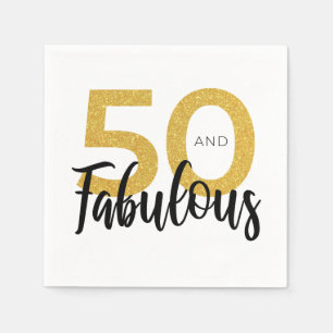 Serviette En Papier 50 et fabuleux document de fête d'anniversaire