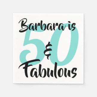 Serviette En Papier 50 et fabuleux fête d'anniversaire personnalisée