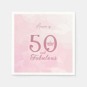 Serviette En Papier 50 et Fabuleux Moderne Élégant Rose Or Classique R