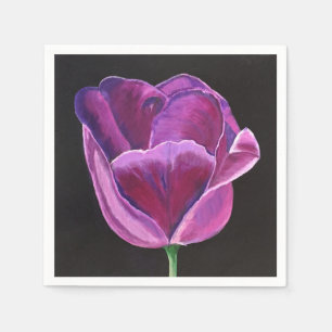 Serviette En Papier 50 serviettes de cocktail standard avec tulipe de