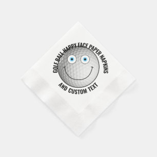 Serviette En Papier 50 x Golf sur mesure Thème de la fête YEUX BLEUS J