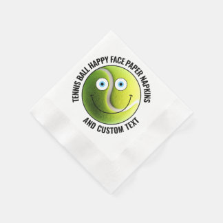 Serviette En Papier 50 x Tennis Personnalisé Ball Party BLUE EYES Joye
