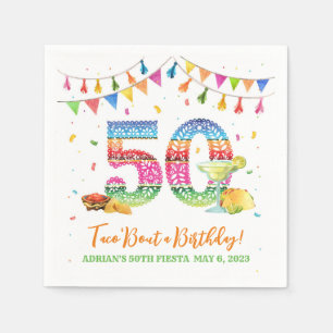 Serviette En Papier 50e anniversaire Fiesta Napkins