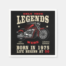 50e Birthday Man Biker Motorcycle Chopper 1975