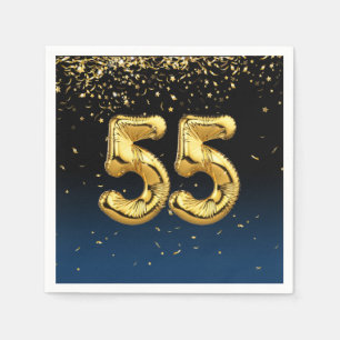 Serviette En Papier 55e Ballons d'or et serviettes Confetti