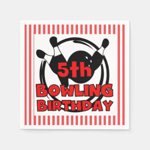 Serviette En Papier 5e Bowling Sports Papier d'anniversaire