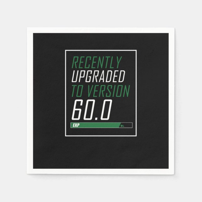 Serviette En Papier 60 e Birthday Celebration (Devant)