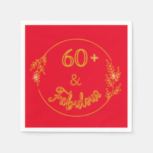 Serviette En Papier 60 Quelque chose et fabuleux