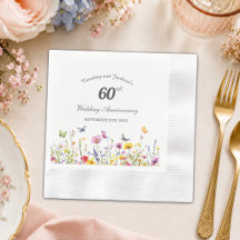 60e Anniversaire de Mariage Fleurs Sauvages de Dia