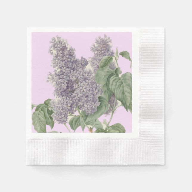 Serviette En Papier 63e anniversaire Lilac (Devant)