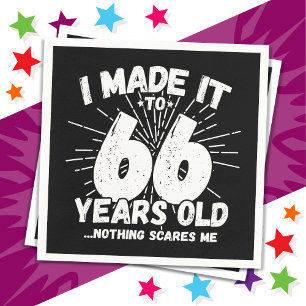 Serviette En Papier 66 Ans Mème sarcastique vieux drôle 66ème annivers