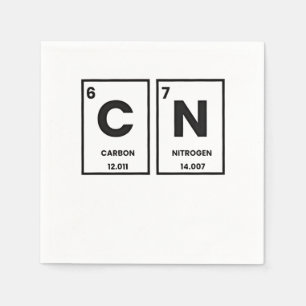 Serviette En Papier 67 Élément de table périodique Chimie Mème mason