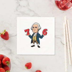 Serviette En Papier 67 George Washington 7-6 Six Sept Mème 67