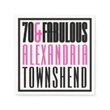 70 & Fabulous Typographie Gras Chic 70e Anniversai