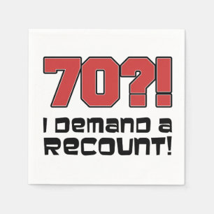 Serviette En Papier 70? J'Ai Besoin D'Un Compte-Rendu Amusant Annivers