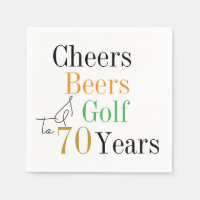 70e anniversaire Cheers and Beers Golf Minimal