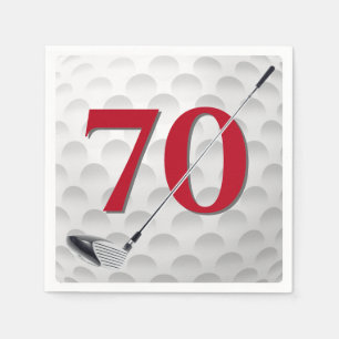 Serviette En Papier 70e anniversaire Golf Club Napkins