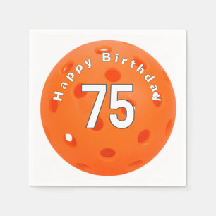 Serviette En Papier 75e anniversaire Orange Pickleball