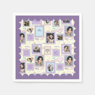 Serviette En Papier 7 Collage Photo Mignon Kawaii coréen k-pop hallyu