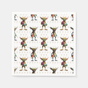 Serviette En Papier 7 Gremlin Monstre d'anniversaire