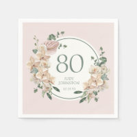 80e Anniversaire Floral Tropical