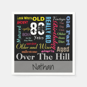 Serviette En Papier 80ème Joyeux Jour du Graffiti