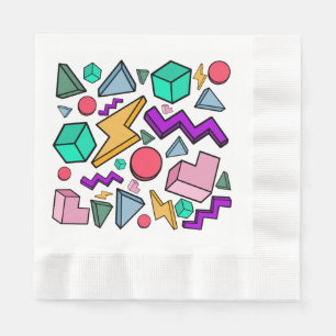Serviette En Papier 80s esthétique Vintage rétro