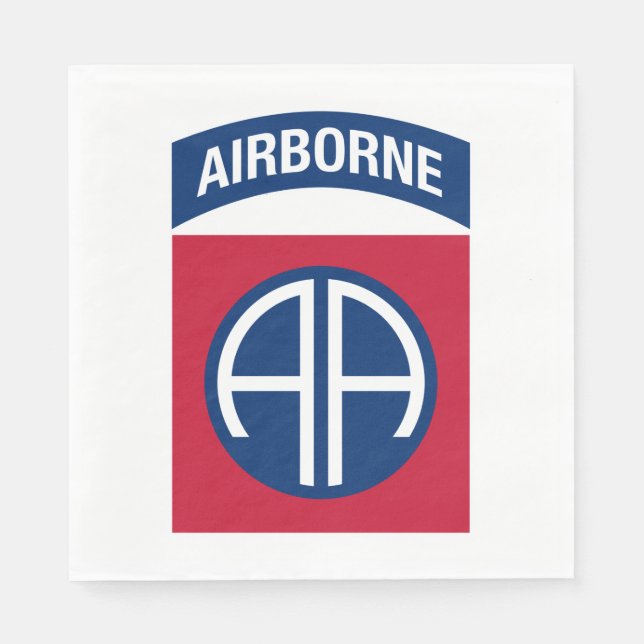 Serviette En Papier 82e division aéroportée Insignia (Devant)