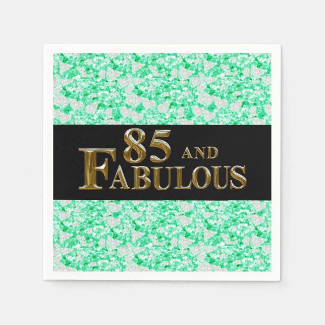 Serviette En Papier 85e anniversaire  (Devant)