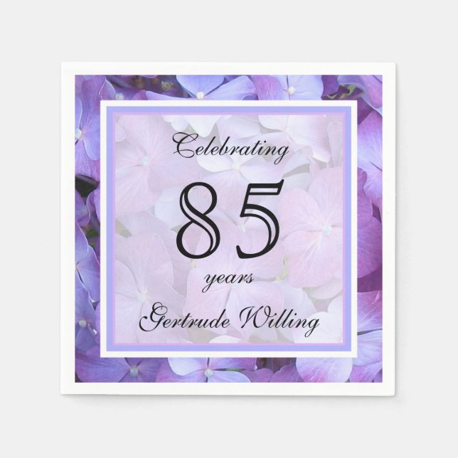 Serviette En Papier 85e anniversaire de la fête Papier serviettes (Devant)