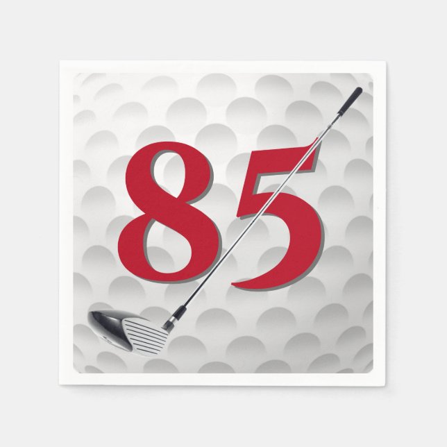 Serviette En Papier 85e anniversaire Golf Club Napkins (Devant)