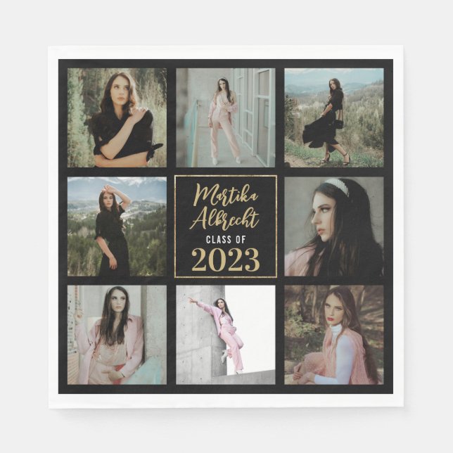 Serviette En Papier 8 Photo | Naples de l'année de diplôme (Devant)