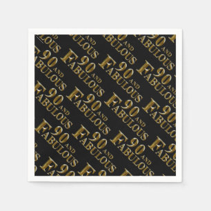 Serviette En Papier 90e anniversaire 