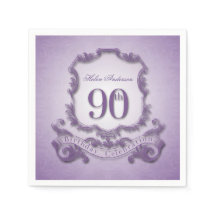 90e anniversaire Fête cadre Vintage
