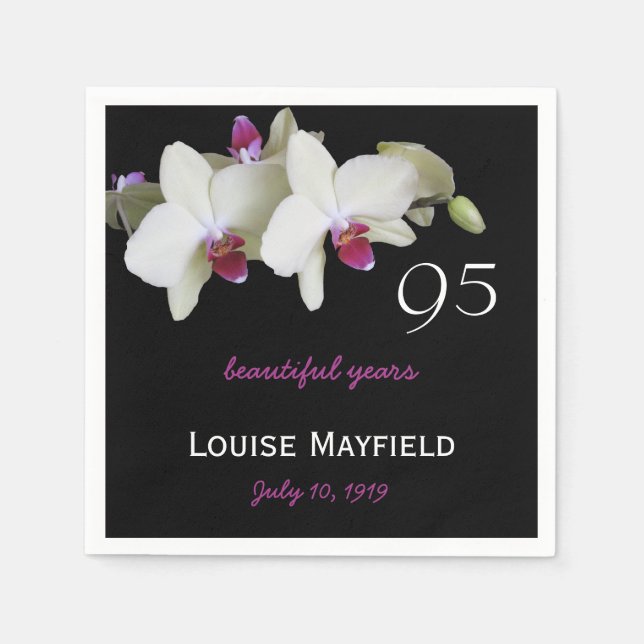 Serviette En Papier 95e anniversaire de la fête Papier serviettes (Devant)