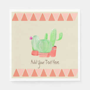 Serviette en papier A Cactus Trio