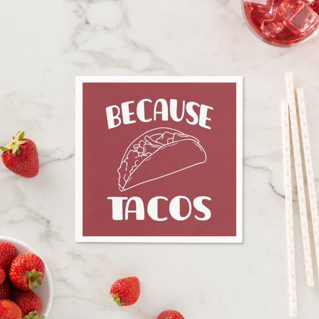 Serviette En Papier À cause des Tacos (En situation)