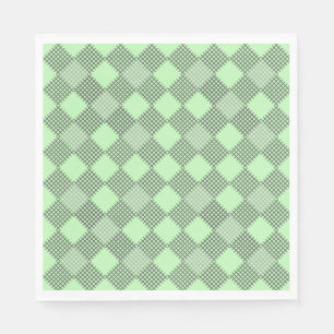 Serviette En Papier à damiers motif 01 w Lgreen BG