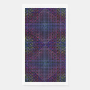 Serviette En Papier à damiers motif net 01 Black BG