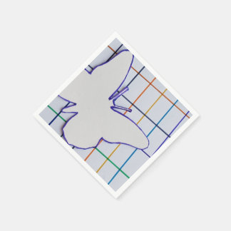 Serviette En Papier à damiers PAPIER À BOUTEILLE NAPKINS