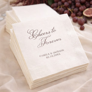 Serviette En Papier À la Forever Victorian Brown Mariage