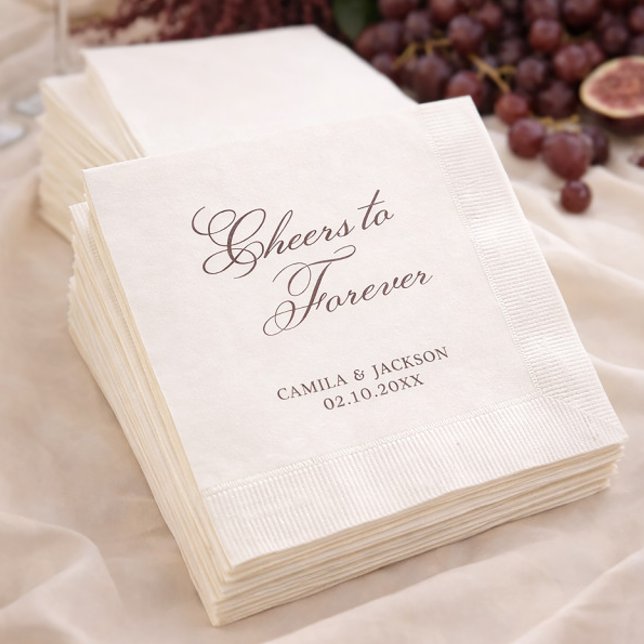 Serviette En Papier À la Forever Victorian Brown Mariage (Créateur téléchargé)