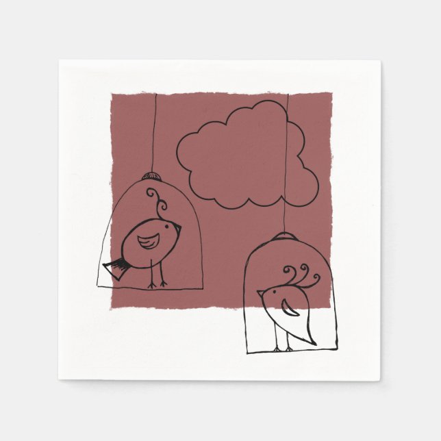 Serviette En Papier À la recherche de la liberté (Devant)