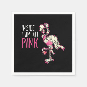 Serviette En Papier À L'Intérieur Je Suis Tout Flamant rose Rose Fla