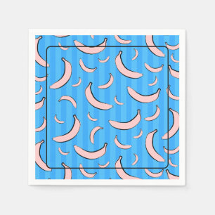 Serviette en papier à motif de banane