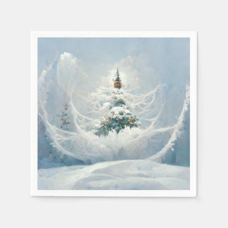 Serviette en papier à thème hivernal pour les fête