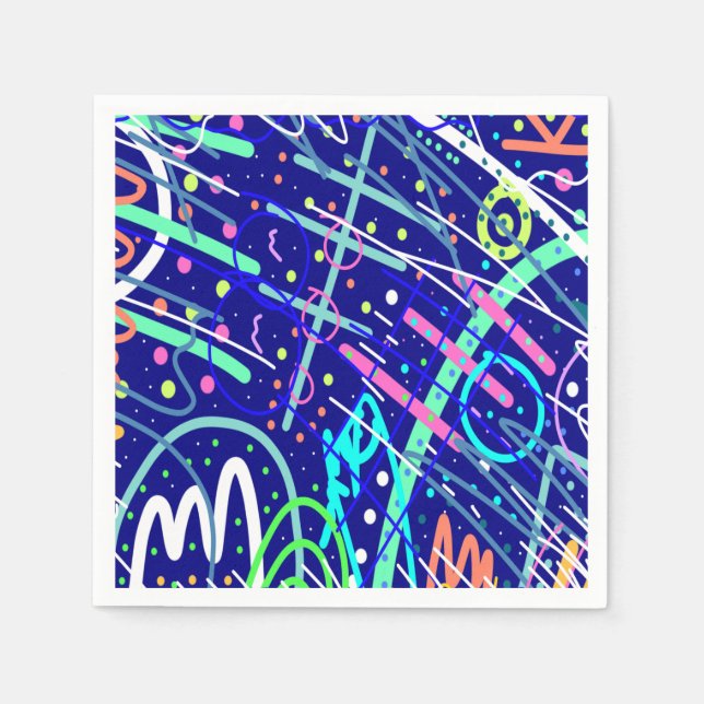 Serviette En Papier A travers le ciel nocturne (Devant)