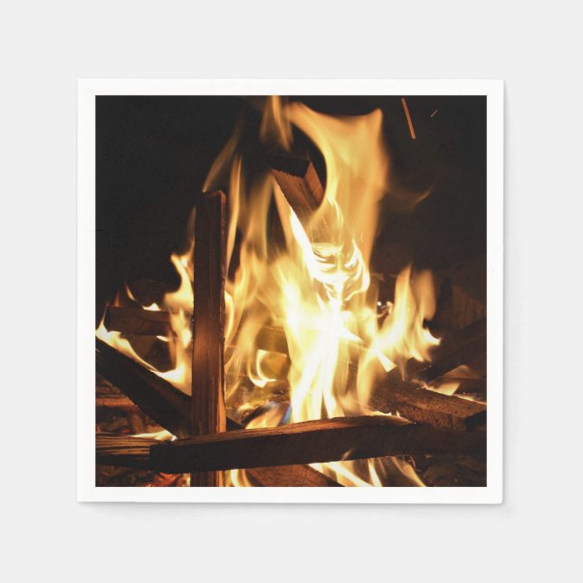 Serviette En Papier A travers les flammes (Devant)