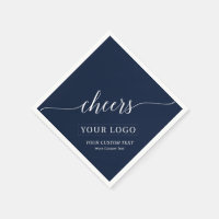 À votre santé | Simple logo de société bleu marine